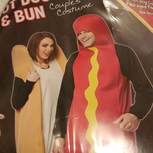Couples Hot Dog and Bun costume